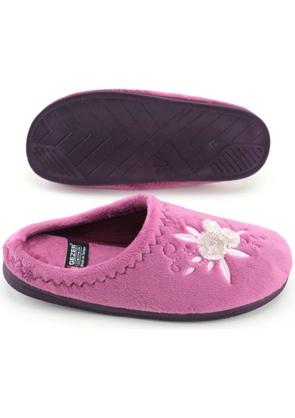 Kadın Kışlık Pu Rahat Taban Nakışlı Tasarım Ev Bahçe Terlik indirimleri