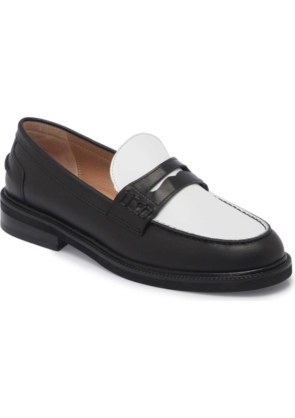 Siyah Hakiki Deri Kadın Makosen - K25I1AY68052-P57