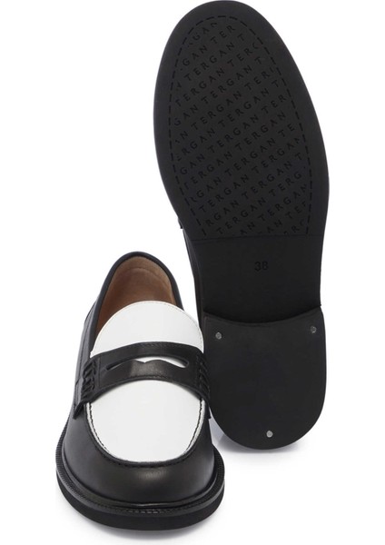 Siyah Hakiki Deri Kadın Makosen - K25I1AY68052-P57