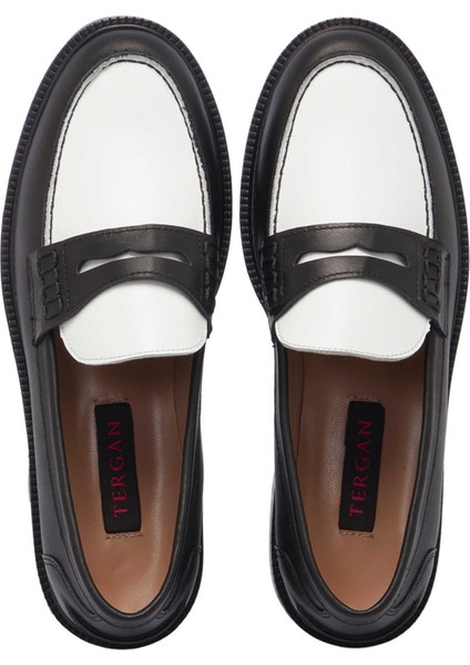 Siyah Hakiki Deri Kadın Makosen - K25I1AY68052-P57