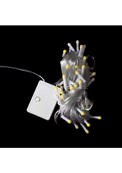 10 Metre 100 LED Damla Uçlu Işık - Beyaz Işık ve Şeffaf Kablolu Dekoratif Peri LED fiyatları