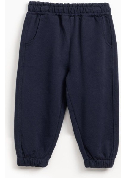 Lastikli Cepli Eşofman Altı – Lacivert