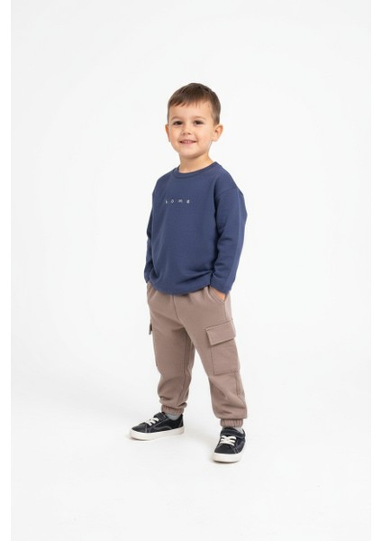 "home" Baskılı Uzun Kollu Tişört – Lacivert fiyatları