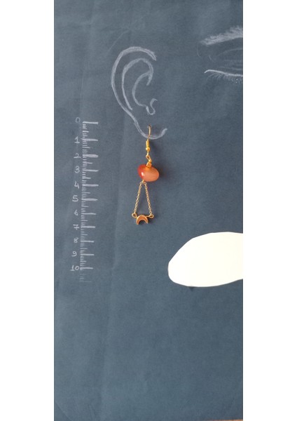 Akik Taşlı Sallantılı Küpe fiyatları