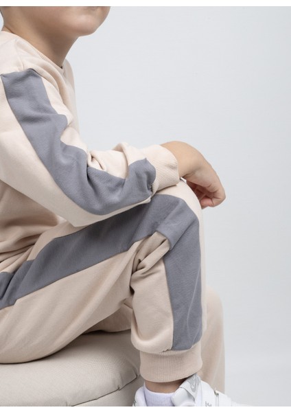 Sweatshirt & Eşofman Takım – Krem & Gri fiyatları