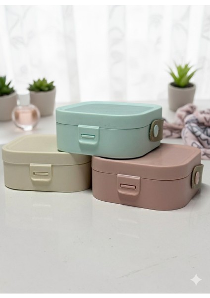 Kompakt Aynalı Seyahat Takı ve Makyaj Kutusu (Travel Kit) | Mini Boy Çok Bölmeli Organizer fiyatları