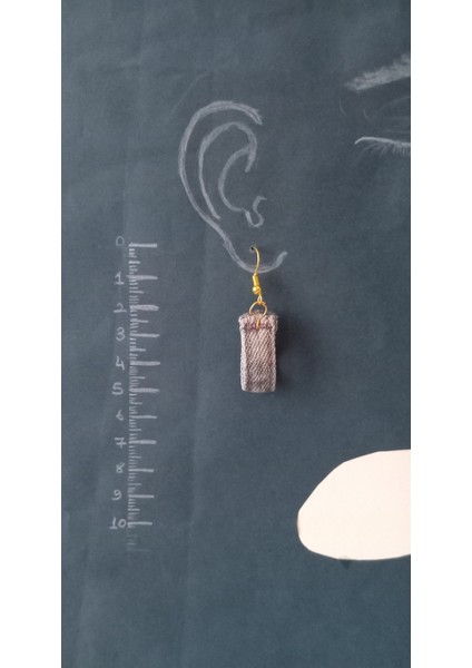 Kot Aksesuarlı Gold Renk Sallantılı Küpe fiyatları