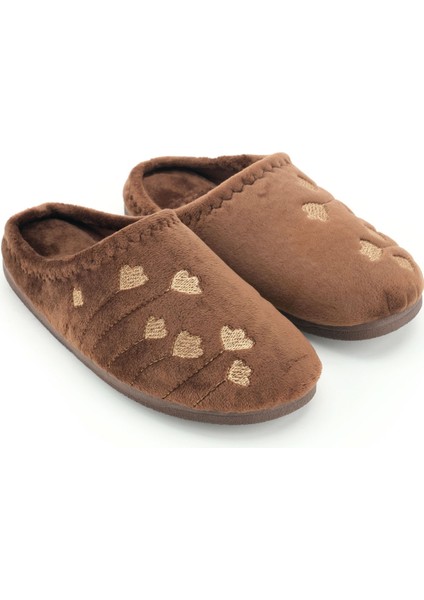 Kadın Kışlık Pu Rahat Taban Nakışlı Tasarım Ev Bahçe Terlik modelleri