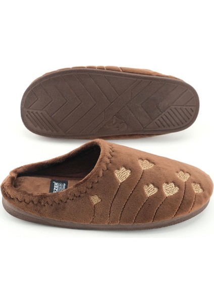 Kadın Kışlık Pu Rahat Taban Nakışlı Tasarım Ev Bahçe Terlik indirimleri