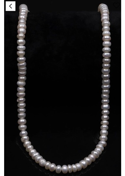 Sertifikalı Gerçek Doğal Rondel Kesim Inci Kolye