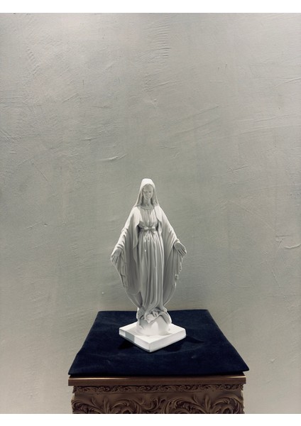 Dekoratif Meryem Ana Heykeli 46×20 cm | Boyanabilir Polyester Kutsal Figür | Inanç ve Maneviyat Heykeli | Ev & Ofis Dekorasyonu