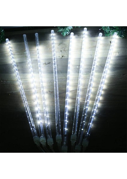 3.2 Metre Meteor LED Işık - Beyaz Kayar Işık Efektli Yağmur Damlası Dekoratif LED indirimleri