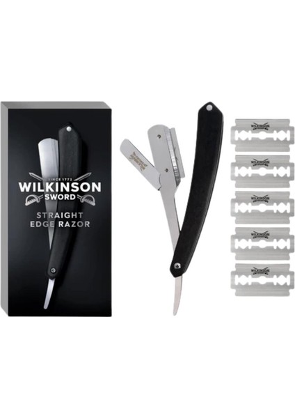 Profesyonel Çelik Ustura + 5 Yedek Bıçak