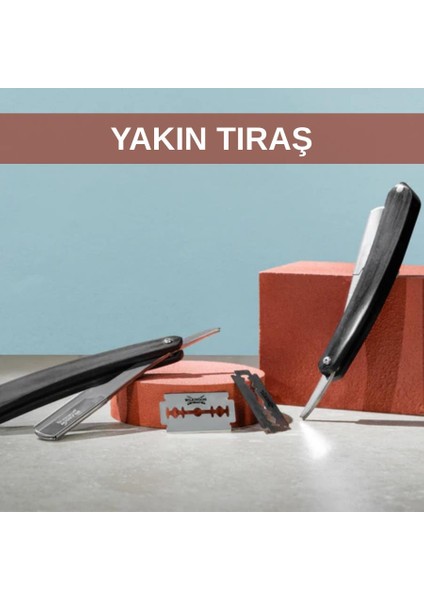 Profesyonel Çelik Ustura + 5 Yedek Bıçak modelleri