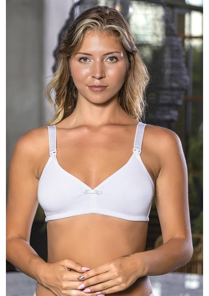 Pamuklu Emzirme Sütyeni Beyaz (BRF1080) fiyatları