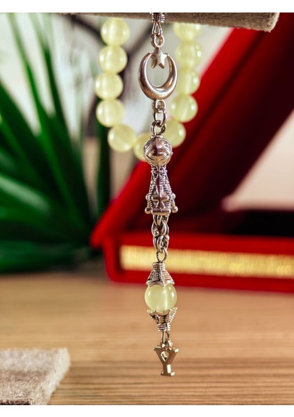 Kedi Gözü Kişiye Özel Harfli Hediyelik Tesbih Gece Karanlıkta Parlar 8 mm Küre Tesbih fiyatları