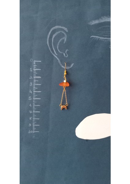 Akik Taşlı Sallantılı Küpe fiyatları