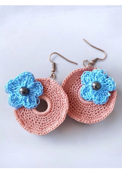 Crochet Örgü Işlemeli Küpe