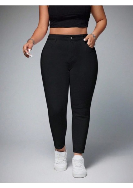 Kadın Denim Pantolon Büyük Beden modelleri