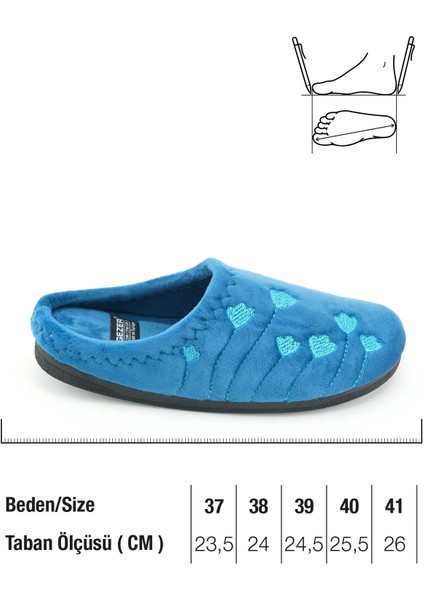 Kadın Kışlık Pu Rahat Taban Nakışlı Tasarım Ev Bahçe Terlik fiyatları