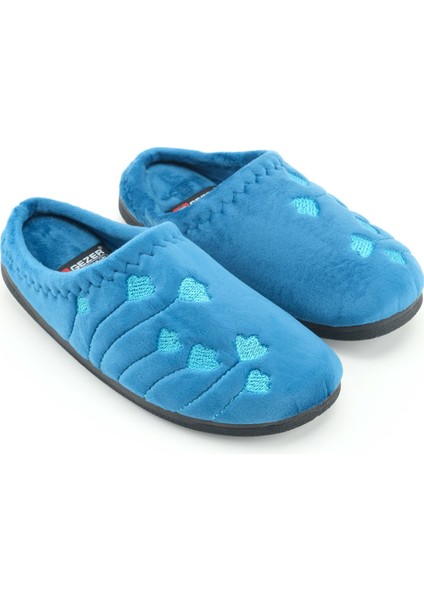 Kadın Kışlık Pu Rahat Taban Nakışlı Tasarım Ev Bahçe Terlik modelleri