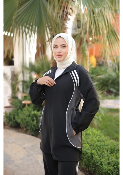 Kadın Tesettür Eşofman Takımı Fermuarlı Alt Üst Eşofman Takımı 499 fırsatları