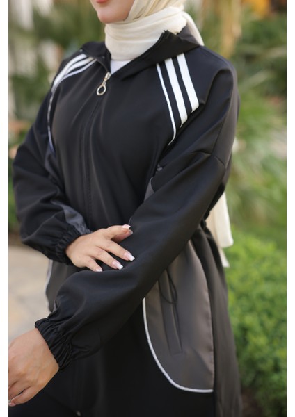 Kadın Tesettür Eşofman Takımı Fermuarlı Alt Üst Eşofman Takımı 499