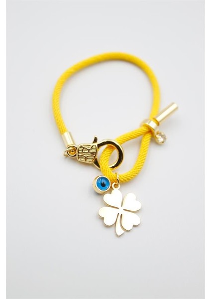 Ipli Yonca Bileklik - Sarı