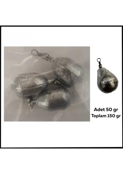 Uyguna-Yakala 50 GR-150 gr Fırdöndü KURŞUN-SUN.106