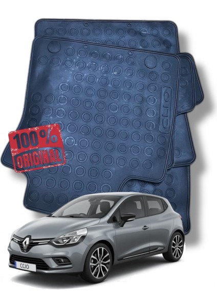 Clio 4 Uyumlu Orijinal Kauçuk Paspas – Logolu (2013-2020) 8900100333