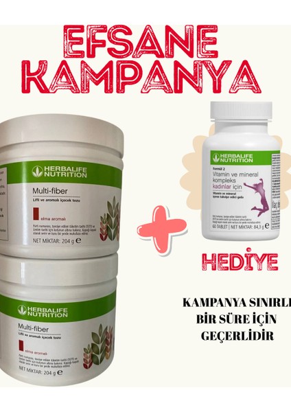 2'li Multi-Fiberlana Kadın Vitamini Hediye
