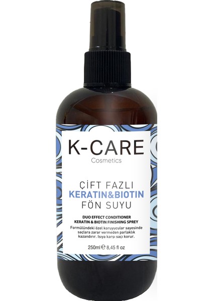 K K-Care Cosmetics Keratin&biotin Isı Koruyucu Spreyi 250 ml