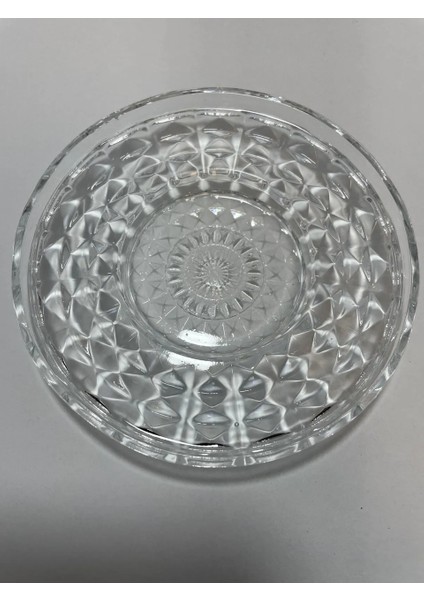 Alin Adela 6'lı Cam Çay Tabağı Çay Tabak Altlığı ROYALEKS-RYG8030