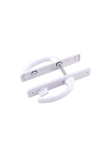 Poşetli Banyo-Wc - Kilitli Beyaz Pvc Kapı Kolu (5148)