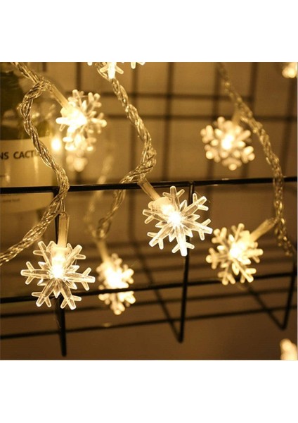 5 Metre 28 LED Kar Tanesi Işık - Gün Işığı, 4cm Figürlü, Kış ve Yılbaşı Dekorasyonu modelleri