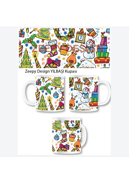 Tasarım Yılbaşına Özel Baskılı Kupalar
