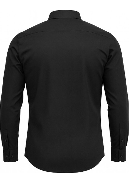 Erkek Klasik Slim Fit Gömlek – Nefes Alan Kumaş, Şık Ofis Gömleği, Beyaz/siyah modelleri