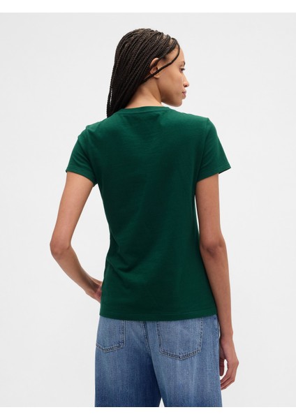 Kadın Koyu Yeşil Gap Logo T-Shirt indirimleri