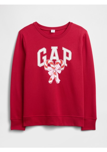 Kadın Kırmızı Relaxed Gap Logo Sweatshirt fiyatları
