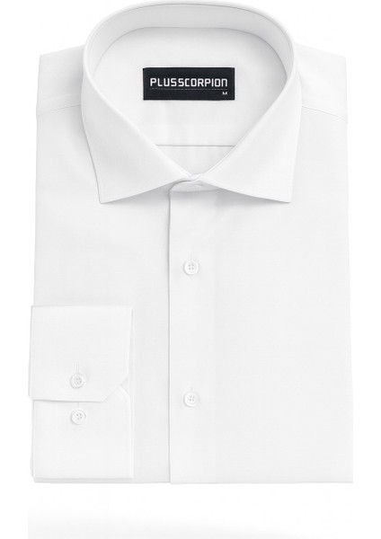 Erkek Klasik Slim Fit Gömlek – Nefes Alan Kumaş, Şık Ofis Gömleği, Beyaz/siyah indirimleri