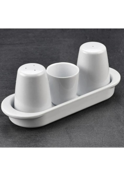 Tuzluk Karabıberlık ve Kurdanlık 3'lü Gondol Set Masa Üstü 3 Set