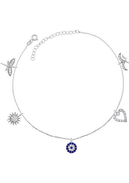 925 Ayar Gümüş Şans Kadın Halhal T6964 (770770)