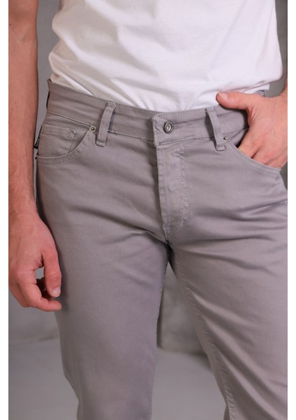 Erkek Krem Slim Fit Pantolon modelleri