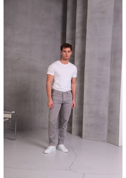 Erkek Krem Slim Fit Pantolon indirimleri