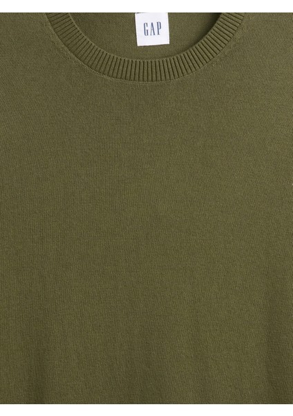 Erkek Haki Bisiklet Yaka Kazak modelleri