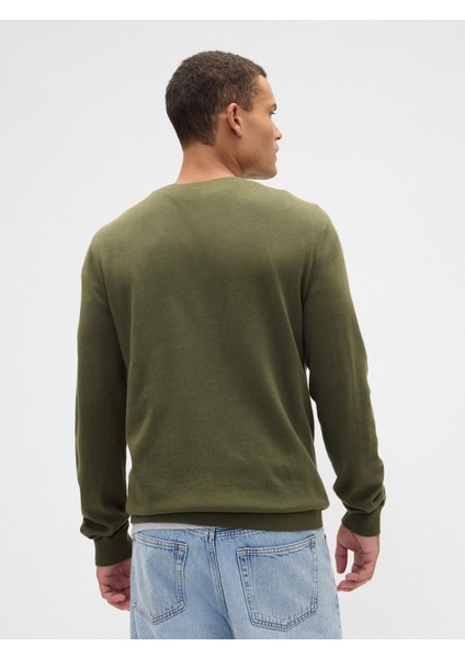 Erkek Haki Bisiklet Yaka Kazak indirimleri