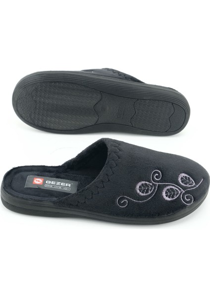 Kadın Kışlık Pu Rahat Taban Nakışlı Tasarım Ev Bahçe Terlik indirimleri