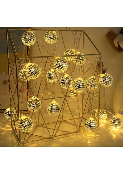 2 Metre 10 LED Disko Topu Işık - Gün Işığı, Dekoratif ve Pilli Parti LED Zinciri fiyatları