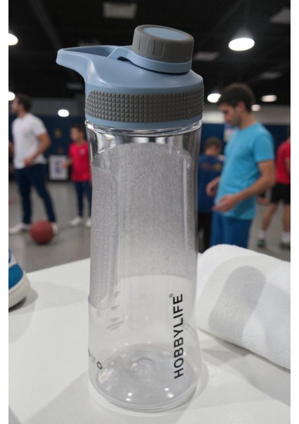 Şeffaf Spor Okul Ofis Su Matarası Suluk 730ML