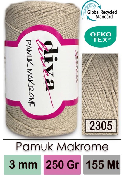 Pamuk Makrome Ip 2305 Bej (Ürün 1 Adet)